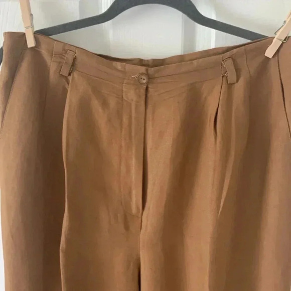 Emma James linen pants size 12- Camel color - Picture 2 of 8